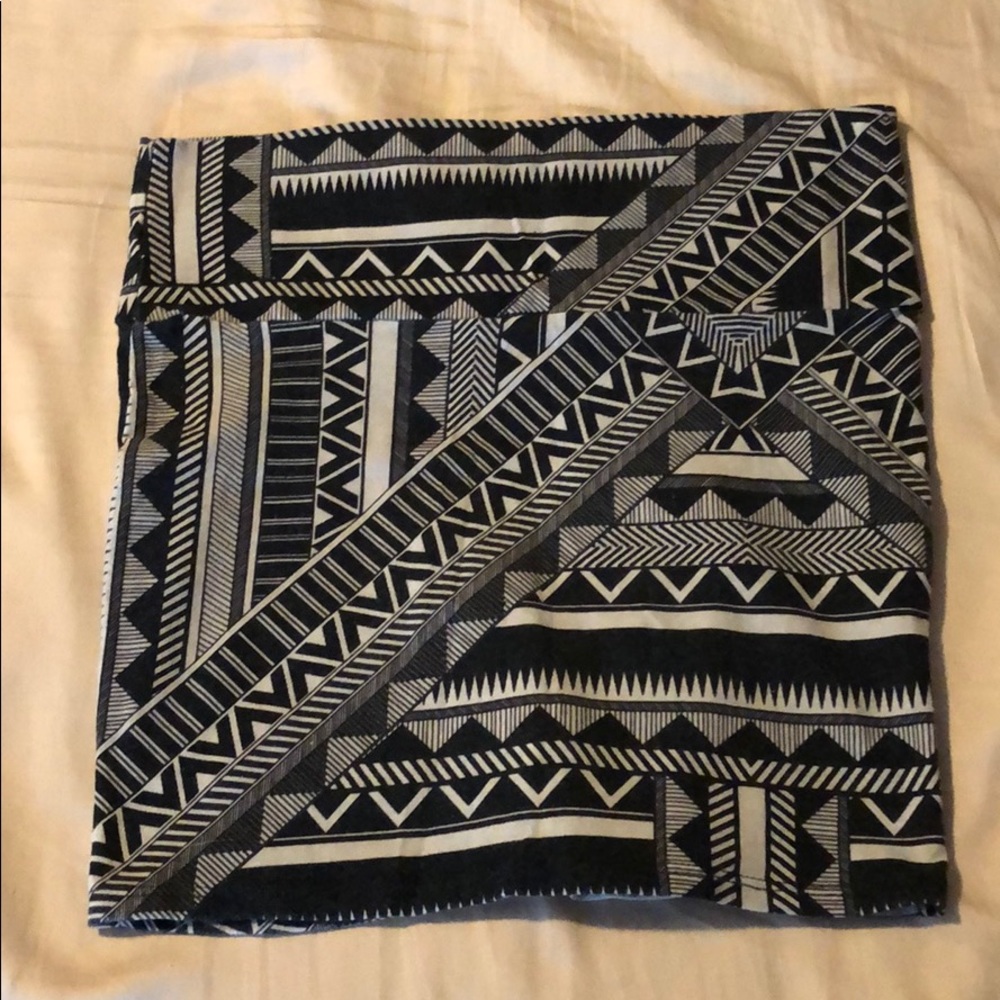 Patterned Mini Skirt